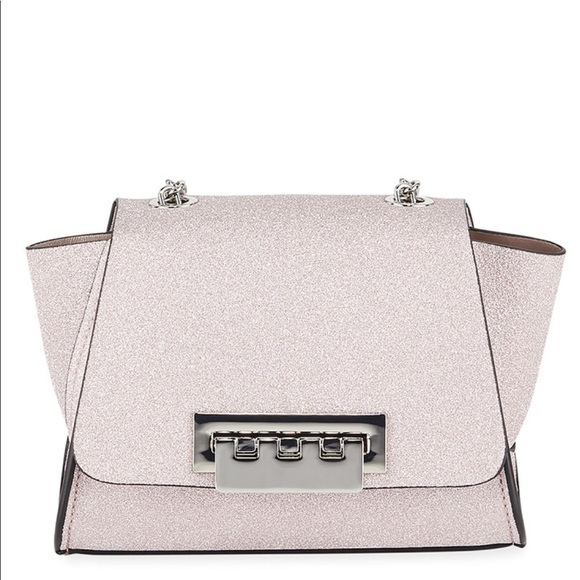 ZAC Zac Posen Handbags - ZAC Zac Posen "Eartha" bag glittered calf leather.